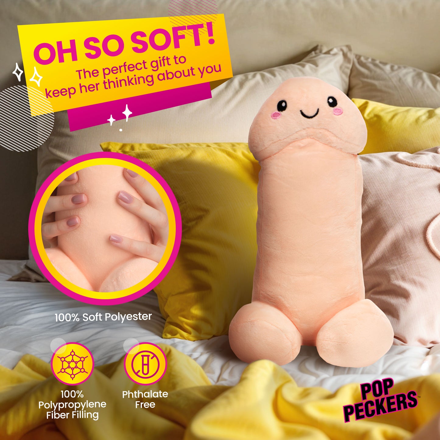 Happy Peckers Penis Pillow