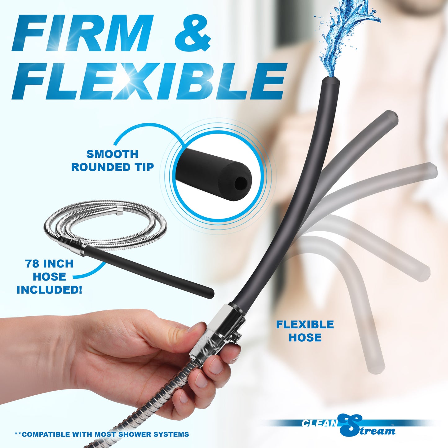 Ez-flow Silicone Shower Enema Set