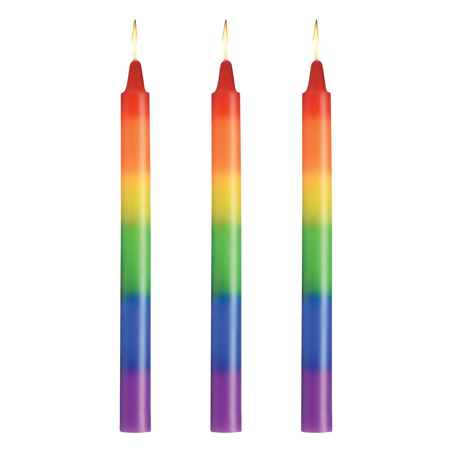 Pride Candles Rainbow Drip Candle Set Of 3