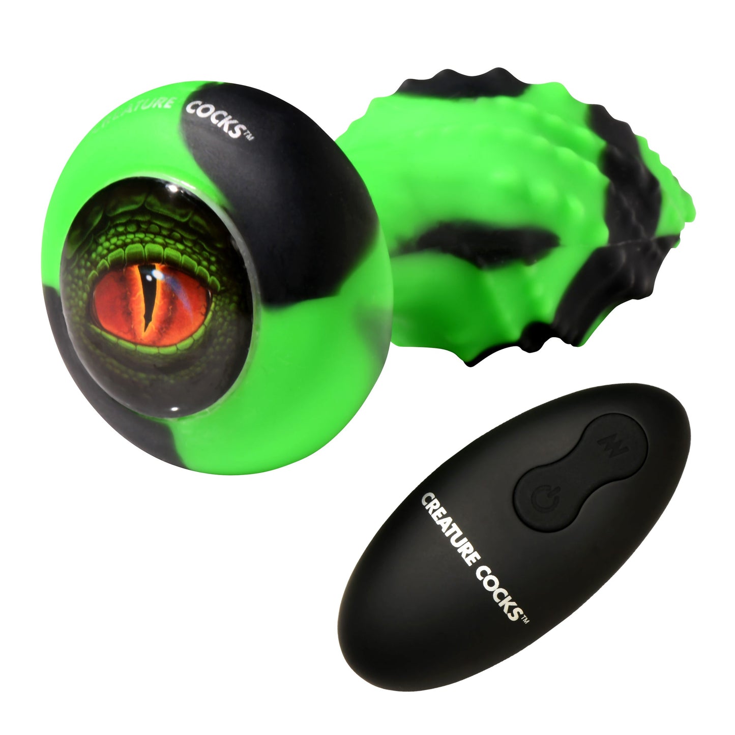 Eye Of The Spawn Vibrating & Squirming Silicone Butt Plug