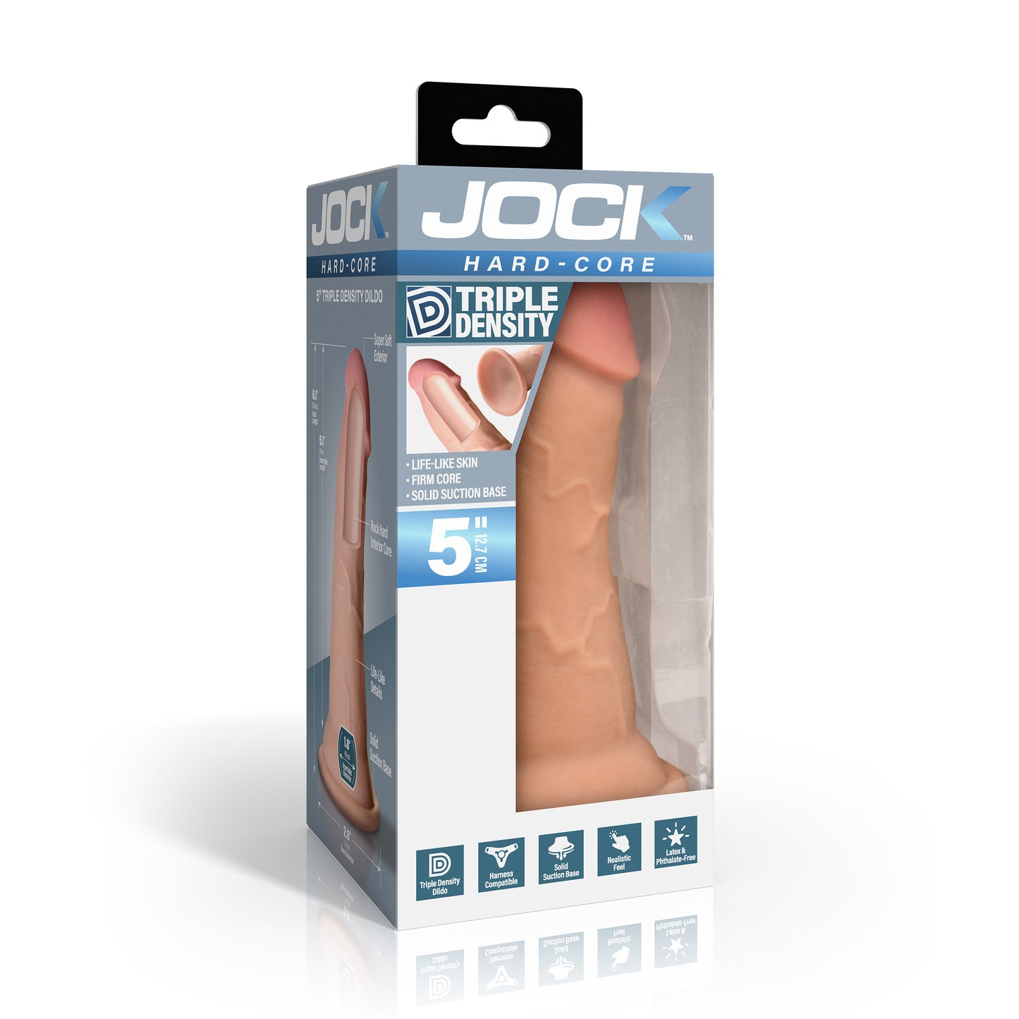 Hard-core 5" Triple Density Dildo
