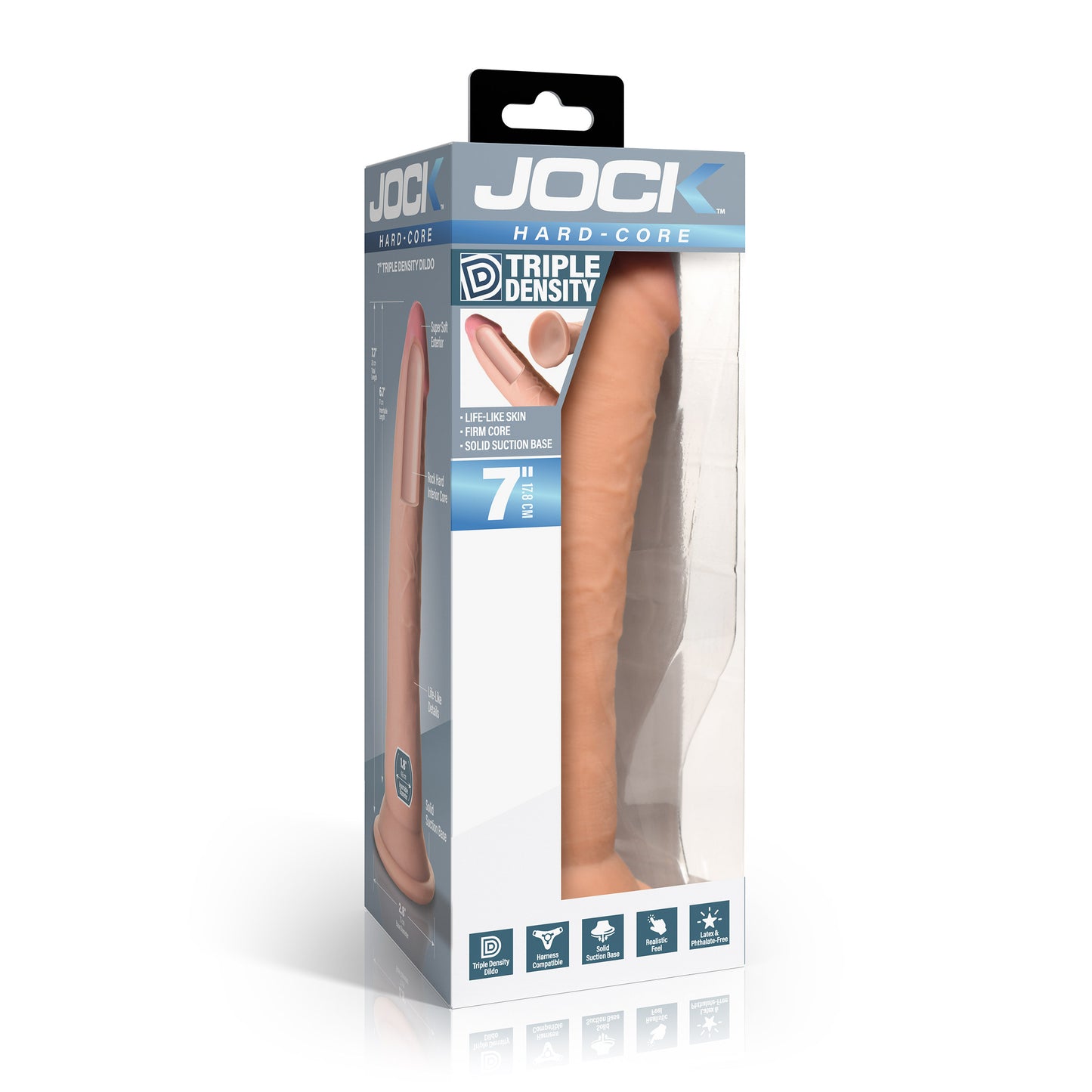 Hard-core 7" Triple Density Dildo