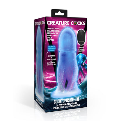 Cocktopus Deluxe Glow-in-the-dark Vibrating Silicone Dildo