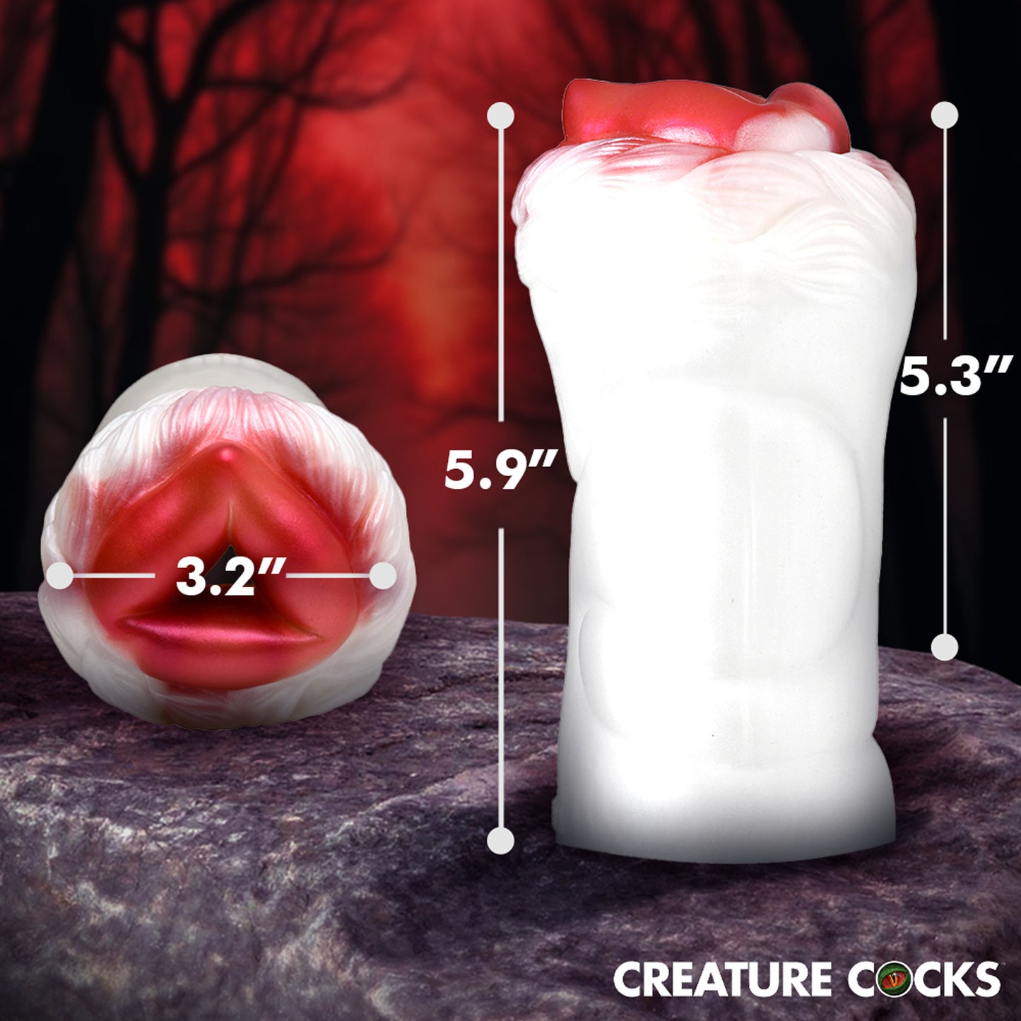 Snow She-wolf Silicone Stroker