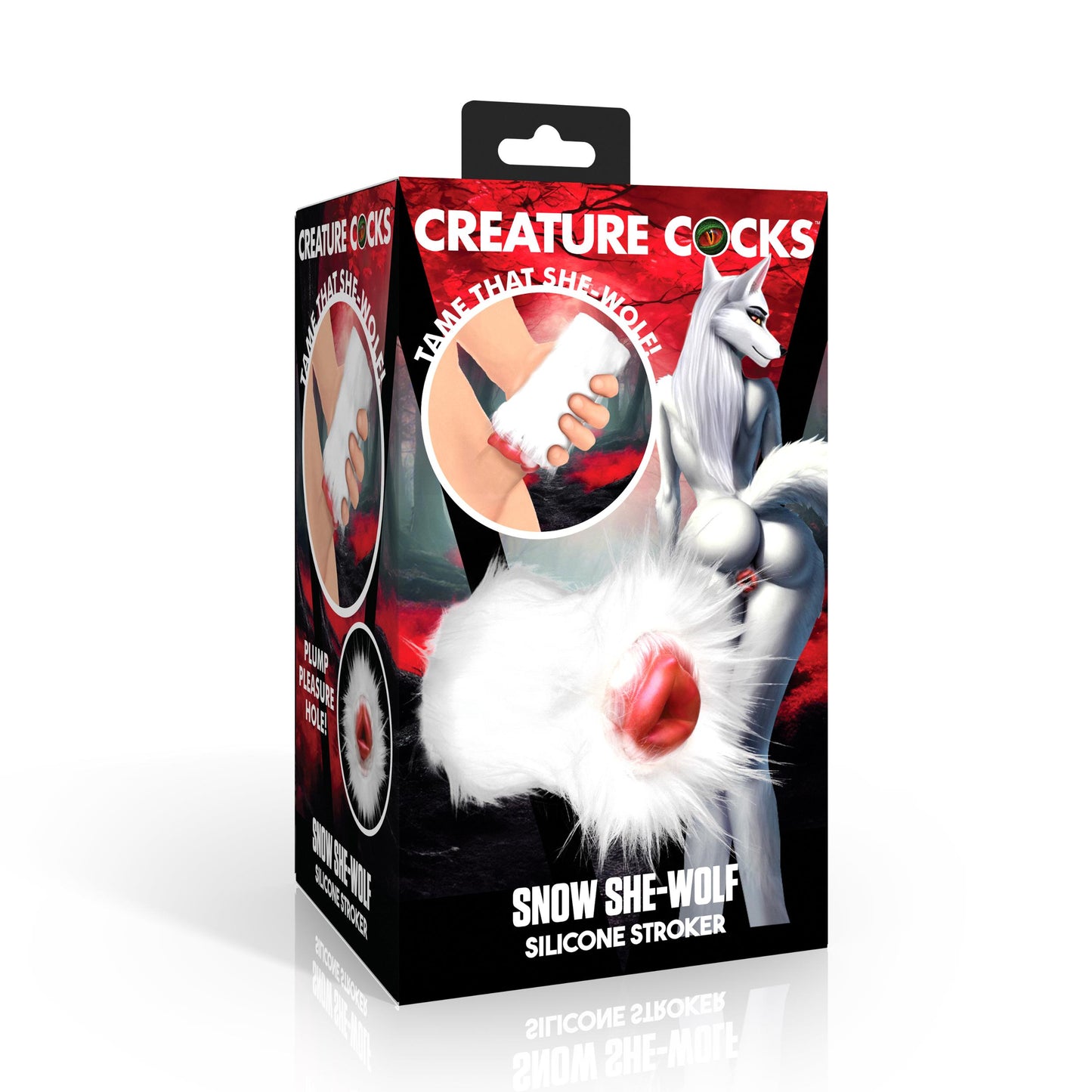 Snow She-wolf Silicone Stroker