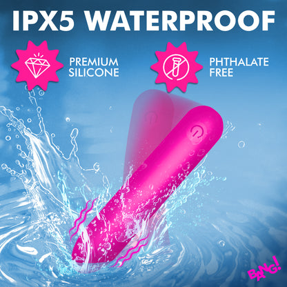Tapered Flexible Silicone Bullet - Pink