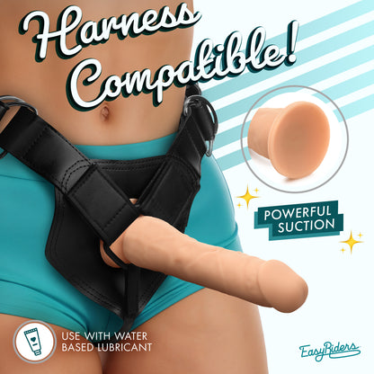 Easy Riders 7 Inch Silicone Dildo - Light